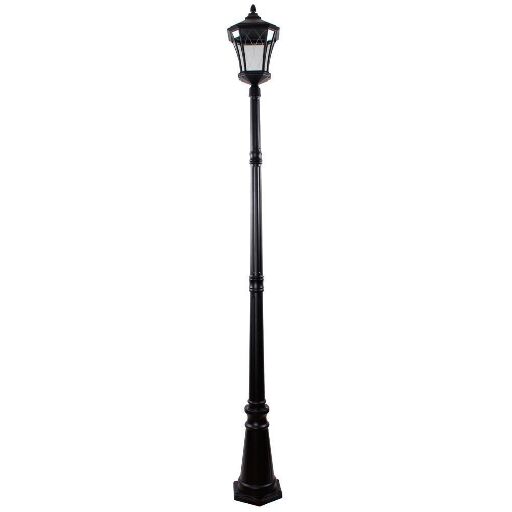 Светильник садово-парковый Feron PL4037 столб восьмигранный 60W 230V E27, черный 11418