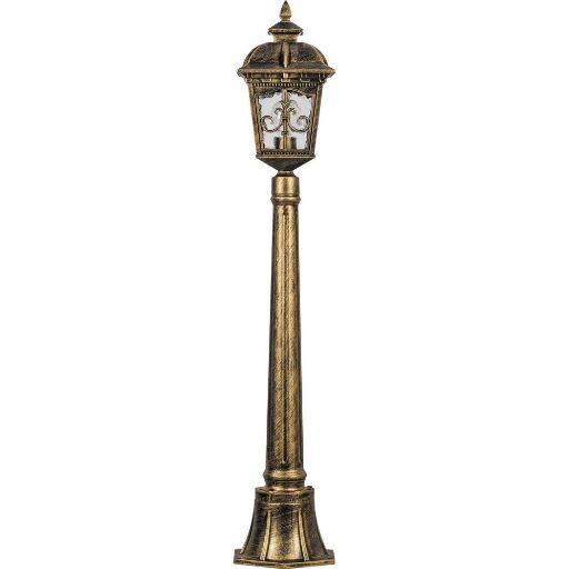 Светильник садово-парковый Feron PL4096 столб четырехгранный 60W E27 230V, черное золото 11523