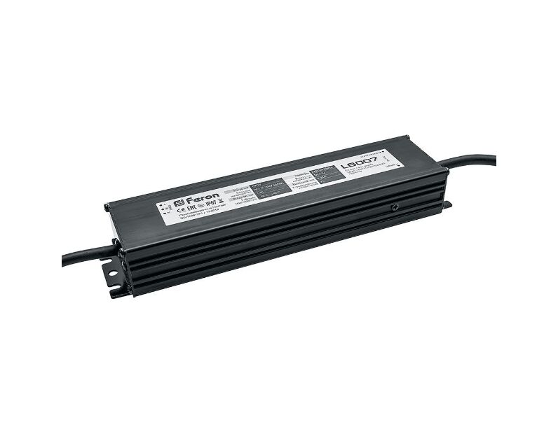 Трансформатор электронный для светодиодной ленты 100W 12V IP67 (драйвер), LB007 21493