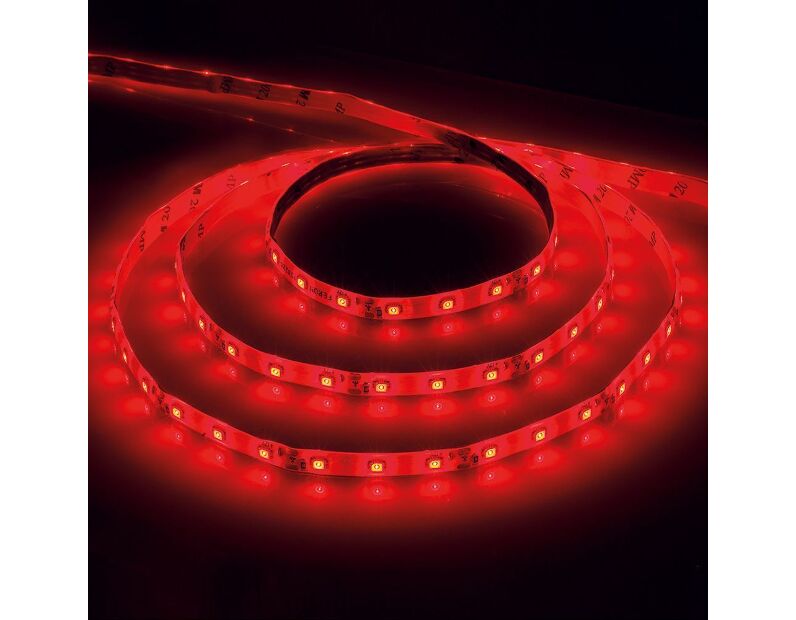 Cветодиодная LED лента Feron LS603, 60SMD(3528)/м 4.8Вт/м  1м IP20 12V красный 27742