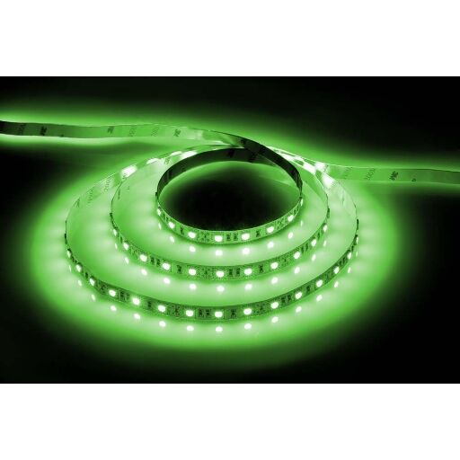 Лента светодиодная, 60SMD(5050)/м 14.4Вт/м 12V 5м зеленый на белом, LS606 27761