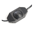 Сетевой шнур с диммером 230V 2м, черный, DM103-200W 23059