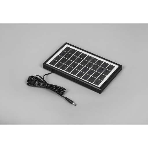 Аккумуляторная солнечная панель Feron PS0401, 3W с функцией зарядного устройства +кабель 3м, 2 лампочки по 1W, USB-кабель, li-on батарея 32192