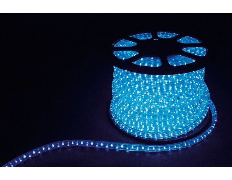 Дюралайт (световая нить) со светодиодами, 5W 50м 230V 144LED/м 11х30мм, синий, LED-F5W 26110