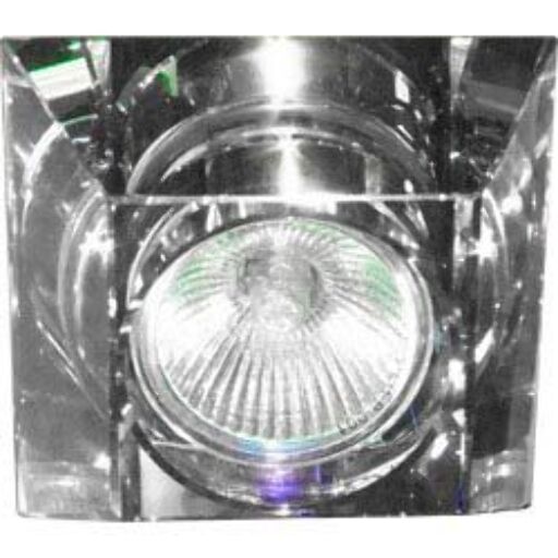 Светильник потолочный, MR16 G5.3 с прозрачным стеклом, хром, C2019SQ 19891