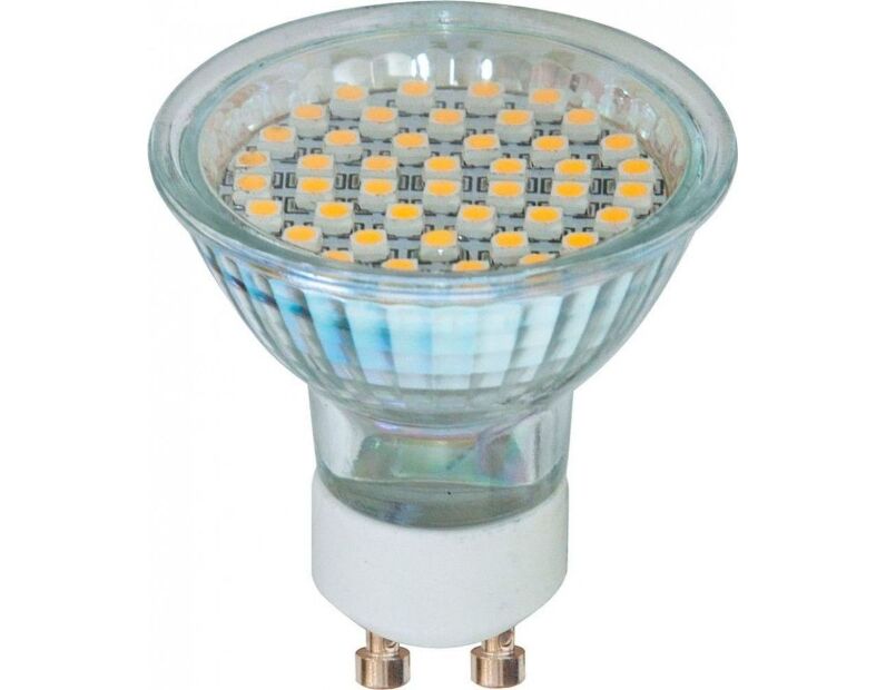 Лампа светодиодная, 44LED(3W) 230V GU10 6400K 44*50mm, LB-24 25164