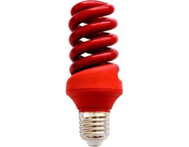 Лампа энергосберегающая Feron ELSM51B-Color Спираль T3 E27 20W Красная 04119