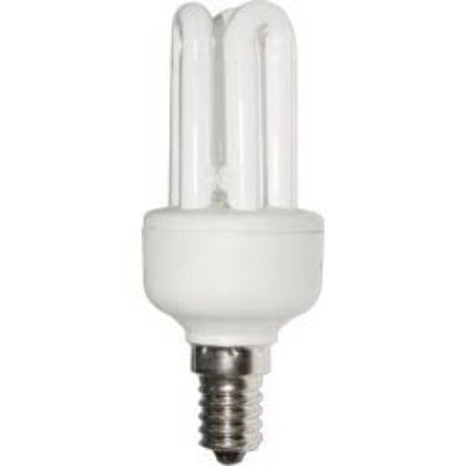 Лампа энергосберегающая, 11W 230V E14 2700K T2/3U, ELT16 04620