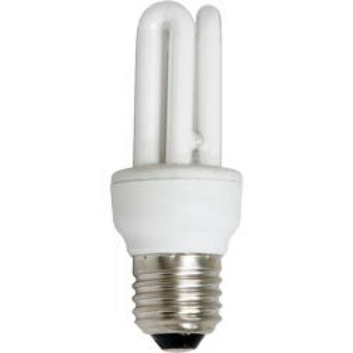 Лампа энергосберегающая, 7W 230V E27 6400K T2/3U, ELT16 04613
