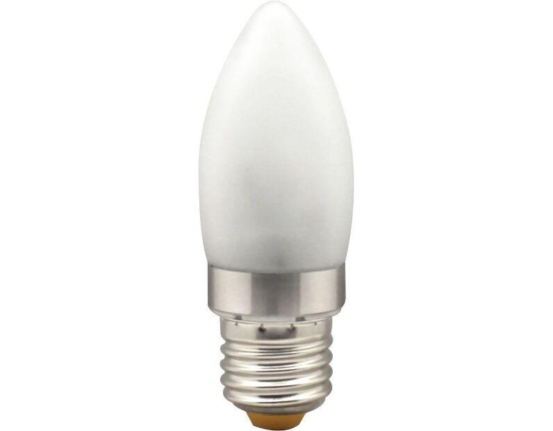 Лампа светодиодная, 6LED(3.5W) 230V E27 2700K матовая хром, LB-70 25299