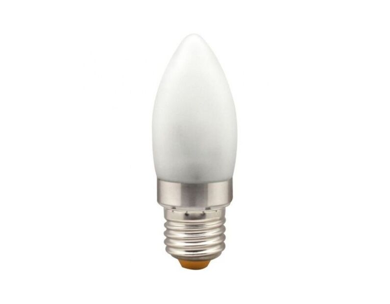 Лампа светодиодная, 6LED(3.5W) 230V E27 6400K матовая хром, LB-70 25301