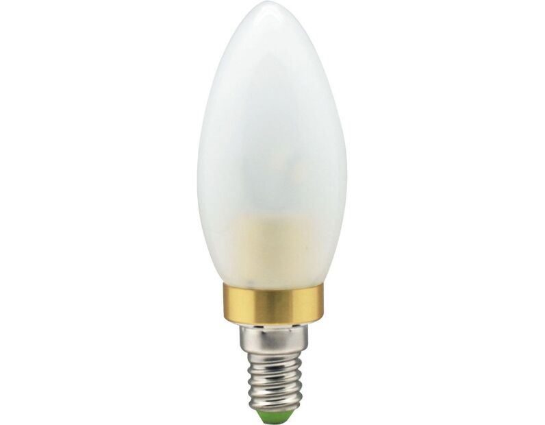 Лампа светодиодная, 6LED(3.5W) 230V E14 4000K матовая золото, LB-70 25303