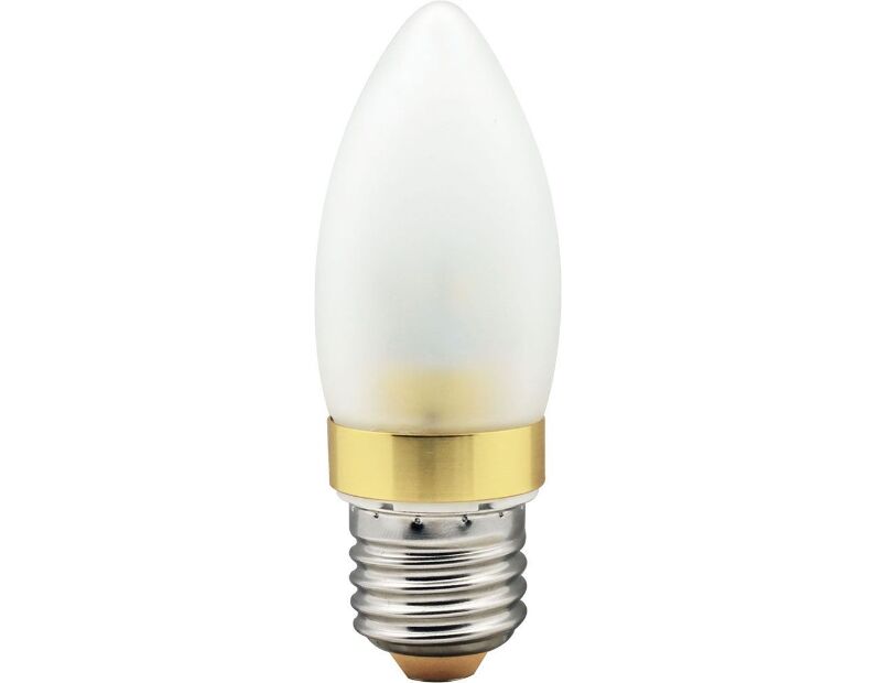 Лампа светодиодная, 6LED(3.5W) 230V E27 2700K матовая золото, LB-70 25305