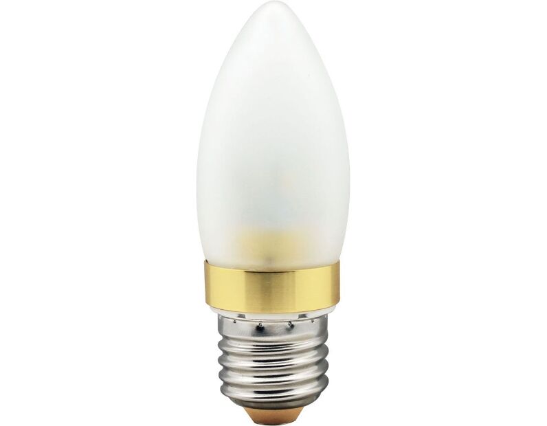 Лампа светодиодная, 6LED(3.5W) 230V E27 2700K матовая золото, LB-70 25305