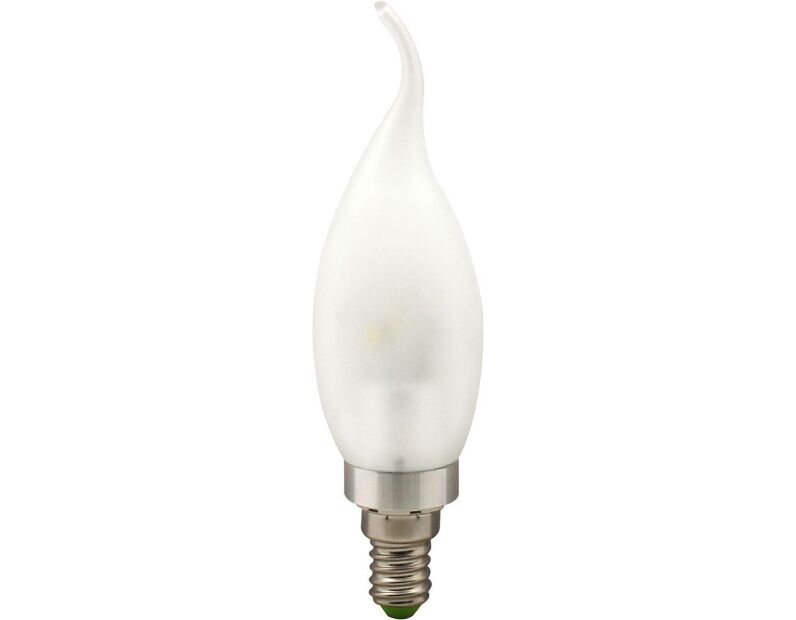 Лампа светодиодная, 6LED(3.5W) 230V E14 2700K матовая хром, LB-71 25308
