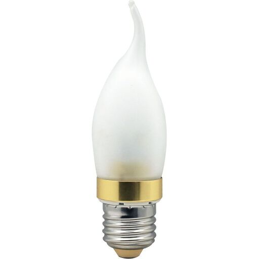 Лампа светодиодная, 6LED(3.5W) 230V E27 2700K матовая золото, LB-71 25317