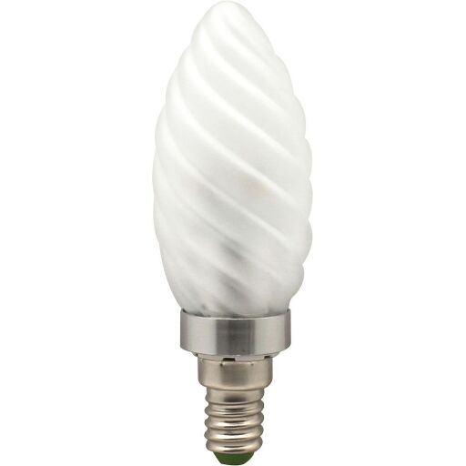 Лампа светодиодная, (3.5W) 230V E14 2700K матовая хром, LB-77 25338