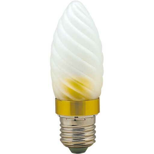 Лампа светодиодная, 6LED(3.5W) 230V E27 4000K матовая золото, LB-77 25354