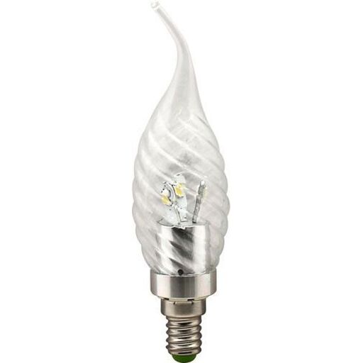 Лампа светодиодная, (3.5W) 230V E14 4000K хром, LB-78 25359