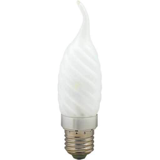 Лампа светодиодная, 6LED(3.5W) 230V E14 4000K матовая хром, LB-78 25365
