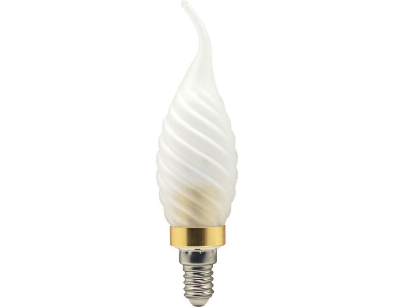 Лампа светодиодная, 6LED(3.5W) 230V E14 2700K матовая золото, LB-78 25376