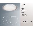 Светодиодный светильник накладной Feron AL5001 тарелка 60W 4000К белый с кантом 29520