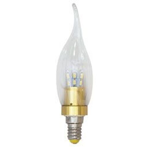Лампа светодиодная, 12LED(4,5W) 230V E14 2700K, LB-71 25469