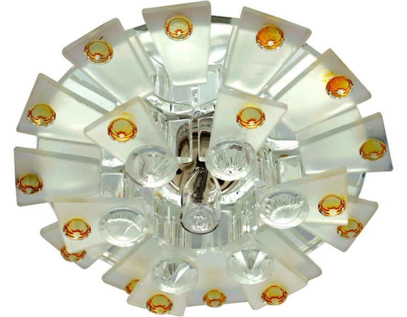 Светильник потолочный JCD9 Max35W G9  прозрачный-матовый -желтый, прозрачный, 1560 28432