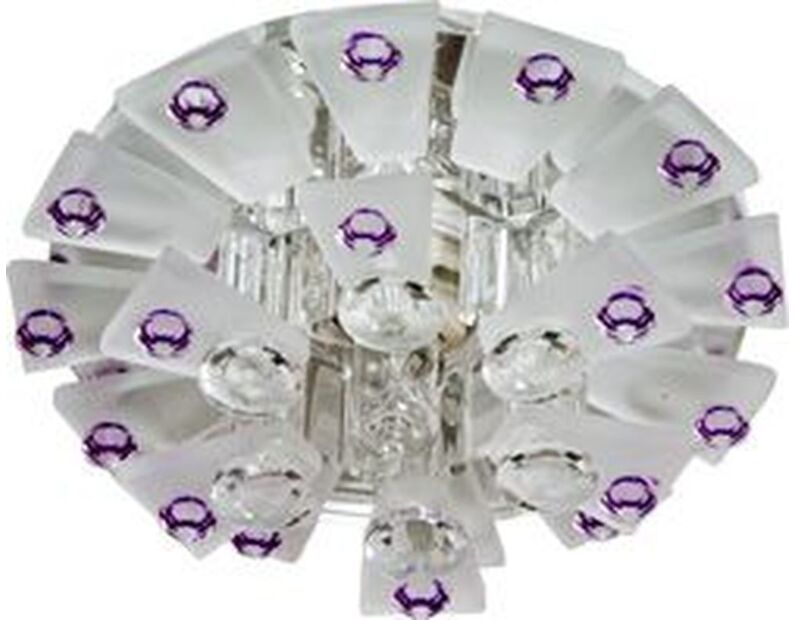 Светильник потолочный  JCD9 Max35W G9 прозрачный-матовый -сиреневый, прозрачный, 1560 28433