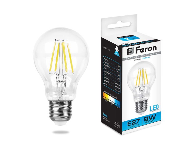 Лампа светодиодная Feron LB-63 Шар E27 9W 6400K 25633