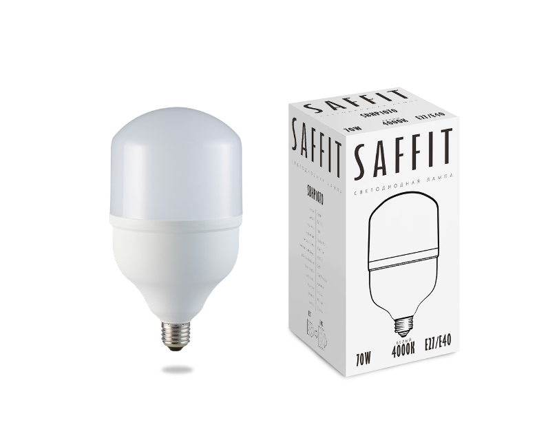 Лампа светодиодная SAFFIT SBHP1070 E27-E40 70W 4000K 55098