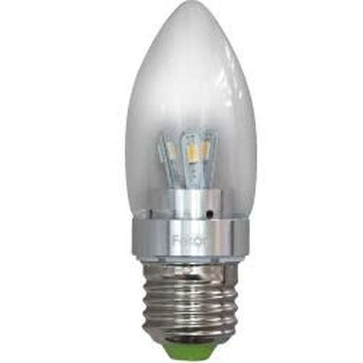 Лампа светодиодная, 6LED(3.5W) 230V E27 2700K хром, LB-70 25272