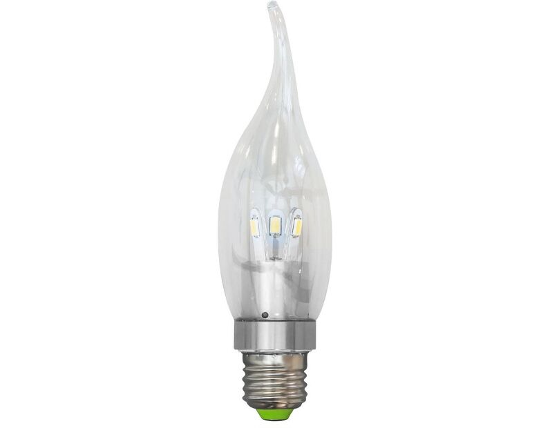 Лампа светодиодная, 6LED(3.5W) 230V E27 6400K хром, LB-71 25280