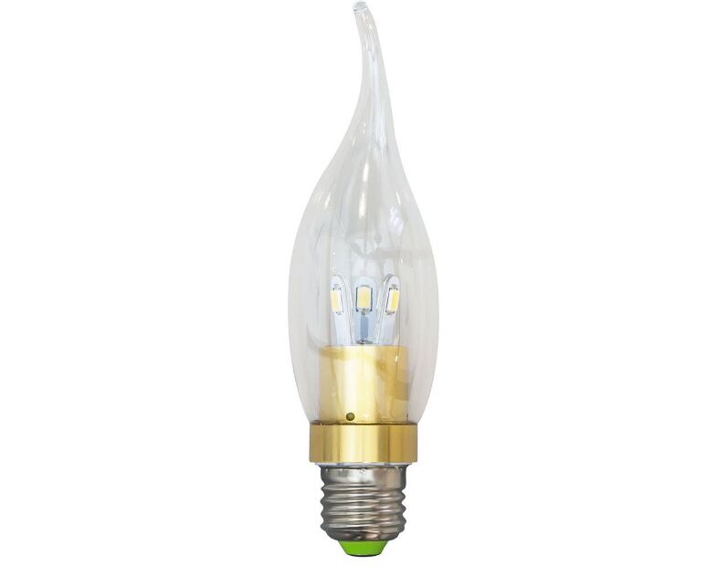 Лампа светодиодная, 6LED(3.5W) 230V E27 2700K золото, LB-71 25281