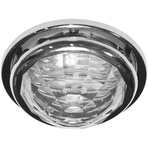 Светильник потолочный, JCDR G5.3 с прозрачным стеклом, хром, с лампой, CD4122 19282