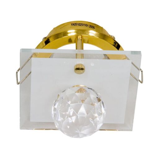 Светильник потолочный, MR16 G5.3 с прозрачным стеклом, золото, DL4157 17189
