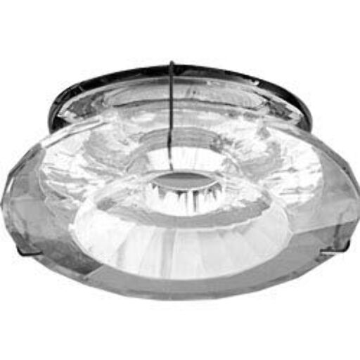 Светильник потолочный, JCDR G5.3 с прозрачным стеклом, хром, c лампой, DL4158-CL 17282