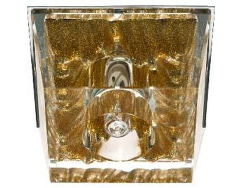 Светильник потолочный, JCD9 35W G9  прозрачный-золотой, хром, JD59 18802
