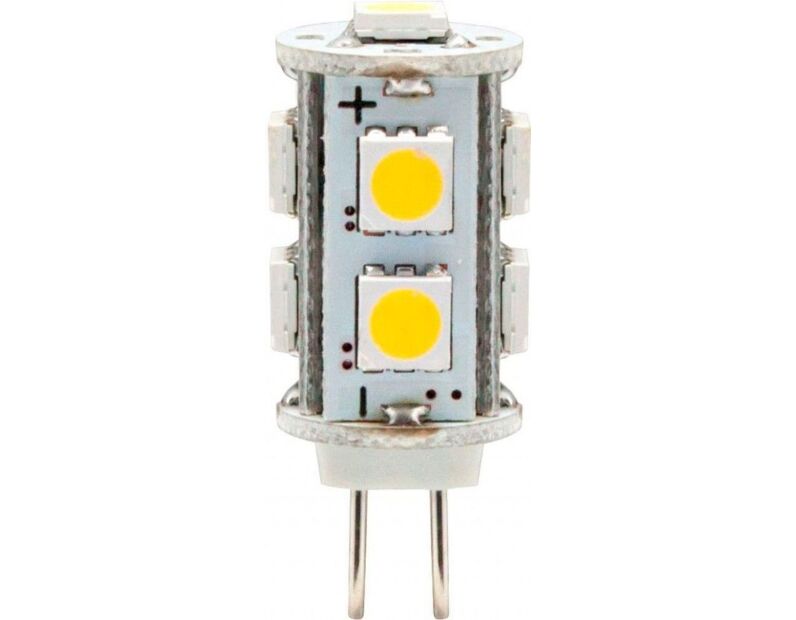 Лампа светодиодная, 9LED(2W) 12V G4 4000K, LB-402 25209