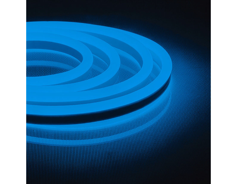 Cветодиодная LED лента Feron LS720 неоновая, 120SMD(2835)/м 9.6Вт/м  50м IP67 220V синий 29563
