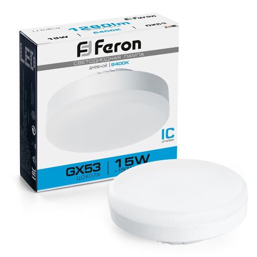 Лампа светодиодная Feron LB-454 GX53 15W 6400K 25869