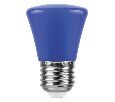 Лампа светодиодная Feron LB-372 Колокольчик E27 1W синий 25913