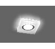 Светильник встраиваемый с белой LED подсветкой Feron CD8180 потолочный MR16 G5.3 белый матовый 29708