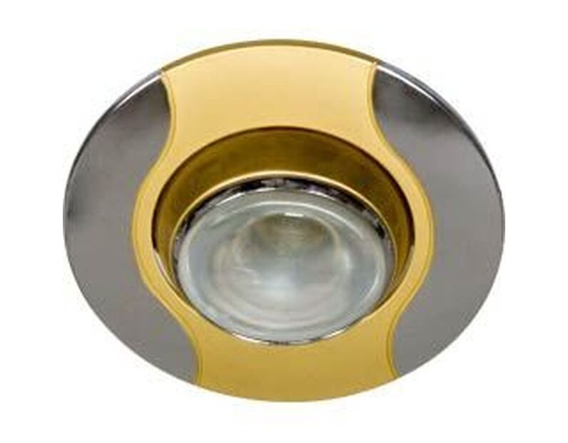 Светильник потолочный, R50 E14 золото-хром, 020-R50 17668