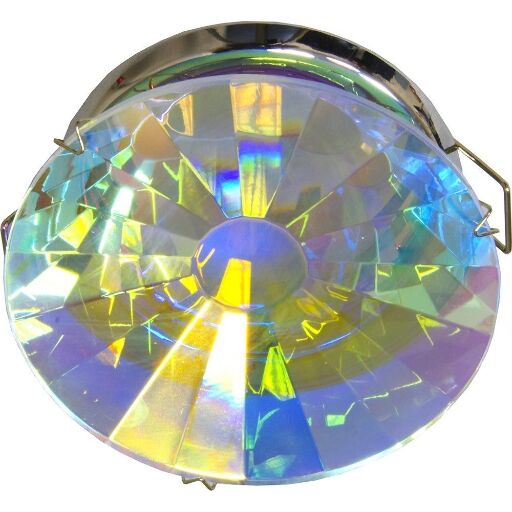 Светильник потолочный, MR16 G5.3 с многоцветным стеклом, хром, DL220-C 19500