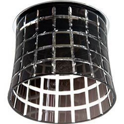 Светильник потолочный, JCD9 35W G9 с черным стеклом, хром с лампой, CD2321 18713