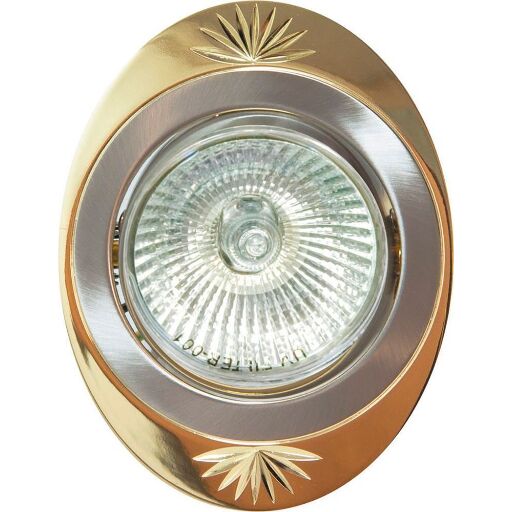 Светильник потолочный, MR16 G5.3 жемчужное золото-хром, DL250 17905