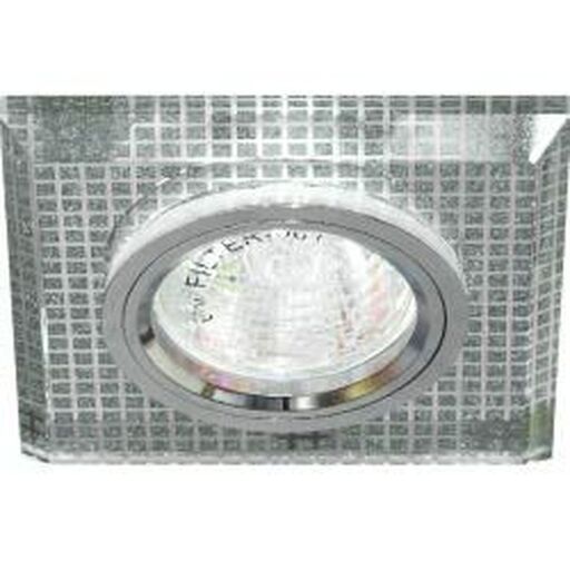 Светильник потолочный, MR16 G5.3 серебро-прозрачный, серебро, 8141-2 28289