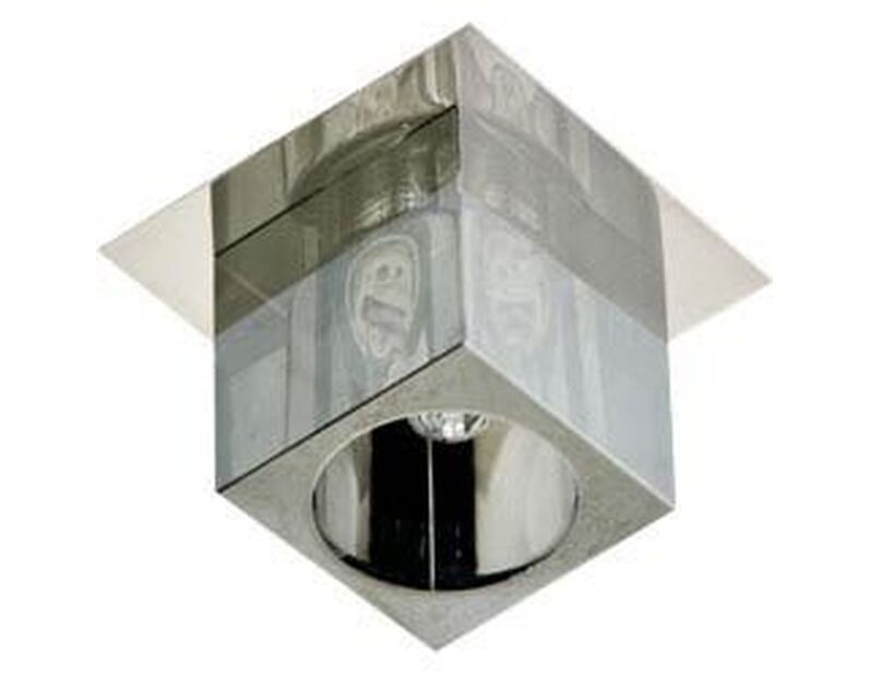 Светильник потолочный, JCD G9  с черным стеклом, хром, с лампой, CD2775 19185