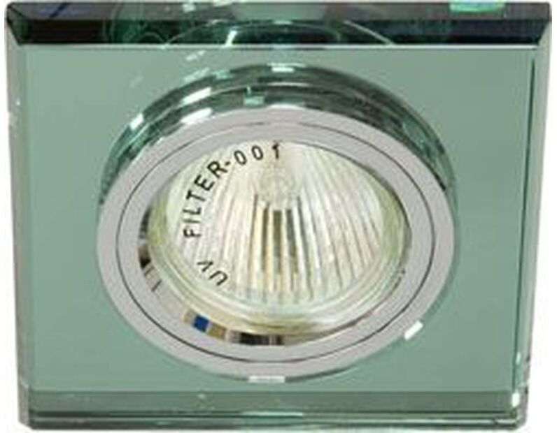 Светильник потолочный, MR16 G5.3 зеленый, серебро, 8170-2 19724